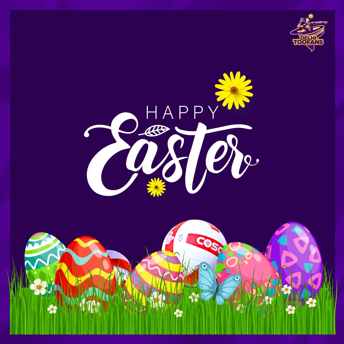 Wishing everyone a very Happy and Relaxed #Easter Sunday 💜🥚

May God bless you with hope, happiness and good health 🤗

#DilSeToofan #DelhiToofans #RuPayPrimeVolley #PVL #HappyEaster
