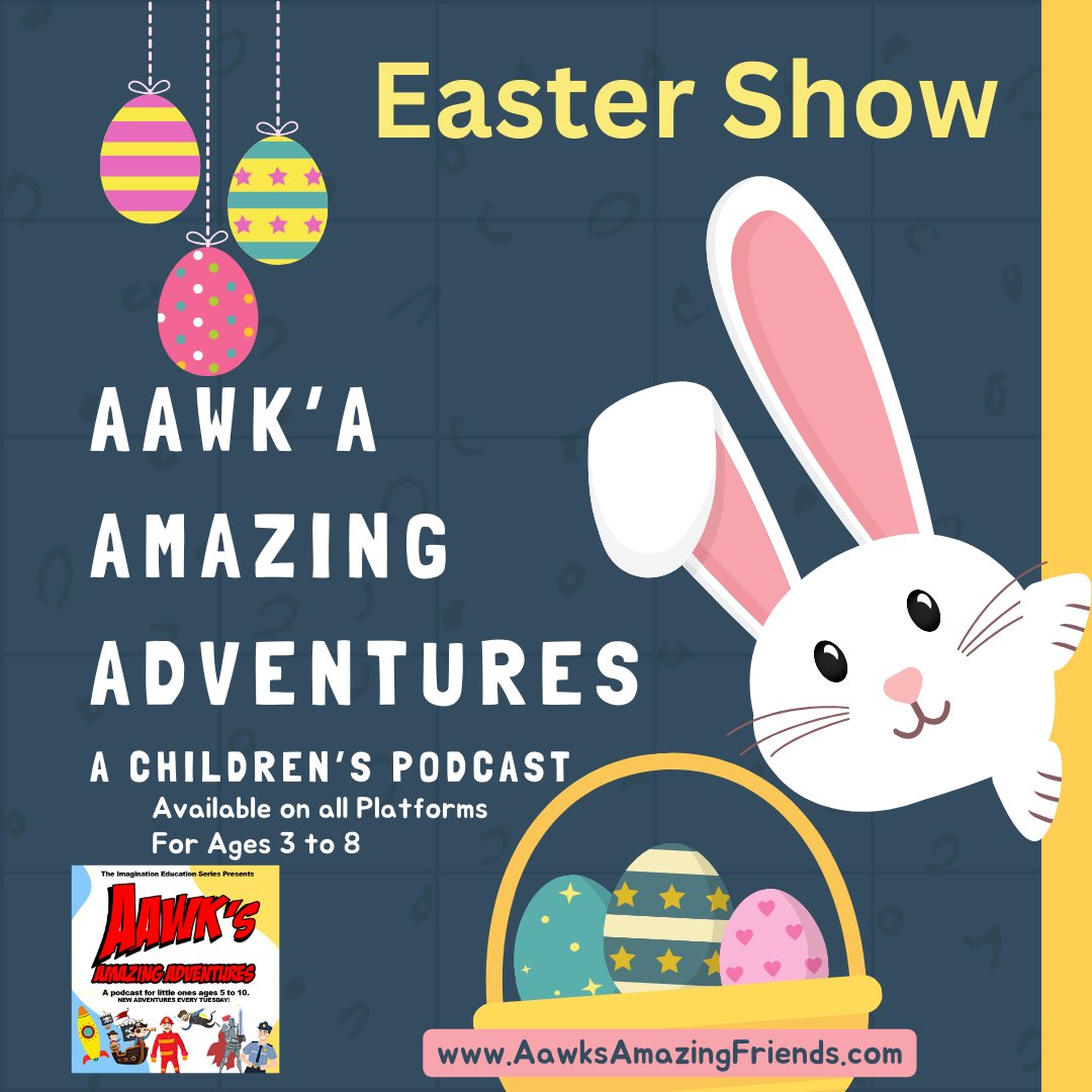 It's Almost easter...click the link and share a story (No Screens!) with your children or Grandchildren ages 3 to 8. 
Link: buzzsprout.com/2278261/147665…

#Easter #Story #Childrenspodcast #Kidsstories #Kids #Grandchildren #Bedtimestory #bedtime #stories