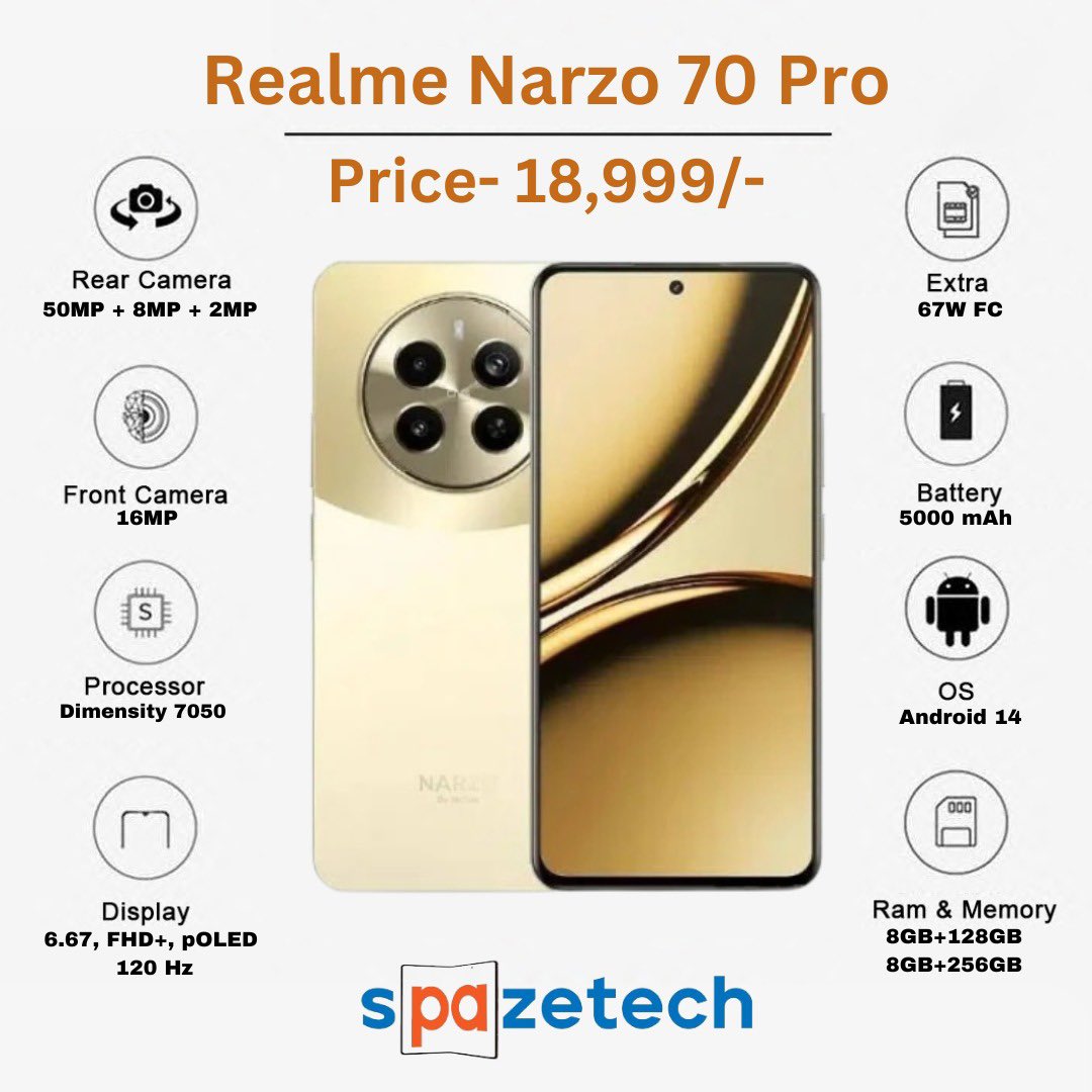 Realme Narzo 70 Pro Officially Launched in India.

Follow Us For More Amazing Latest Tech Updates.

#narzo70pro5g #realmenarzo70pro