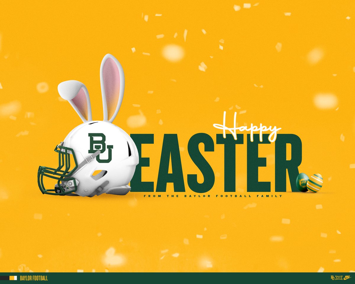 'Do not be afraid, for I know that you are looking for Jesus, who was crucified. He is not here; He has risen, just as He said.' Matthew 28:5-6 Happy Easter, #BaylorFamily!