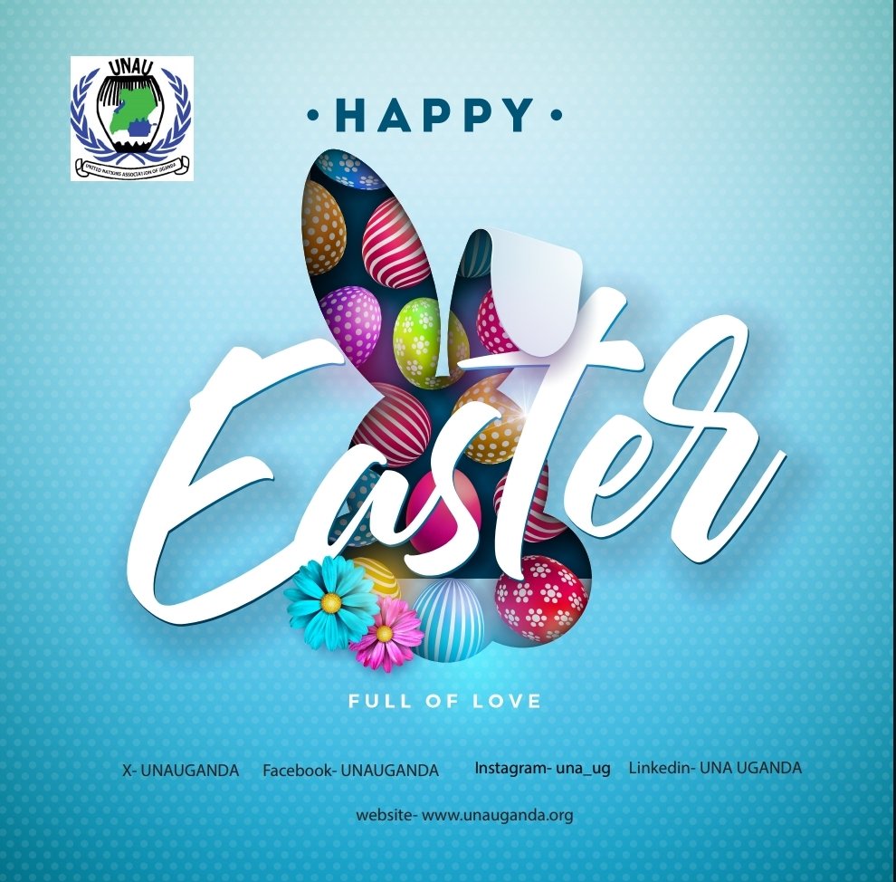 He has risen!! Happy Easter to all! As we celebrate this joyous day, let unity take center stage. Promote good health, take caution on the roads, and share with one another. #HappyEaster #GoodHealth #SafetyFirst @BagumaRT @UNinUganda @lynderlinda @SusanNamondo