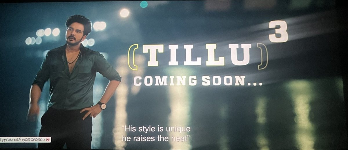 #TilluCube title added in theatre's🔥🔥

#Tillusquare