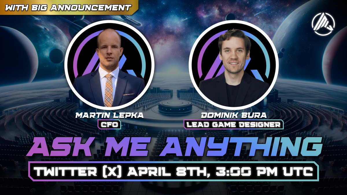 spacecatch_io's tweet photo. 🚀 #Catchers, 𝗺𝗮𝗿𝗸 𝘆𝗼𝘂𝗿 𝗰𝗮𝗹𝗲𝗻𝗱𝗮𝗿𝘀! 📅

Join us for a live AMA on 𝗧𝘄𝗶𝘁𝘁𝗲𝗿 (𝕏), 𝗔𝗽𝗿𝗶𝗹 𝟴𝘁𝗵 𝗮𝘁 𝟯:𝟬𝟬 𝗣𝗠 𝗨𝗧𝗖. 💬 Our CFO 𝗠𝗮𝗿𝘁𝗶𝗻 𝗟𝗲𝗽𝗸𝗮 & Lead Game Designer 𝗗𝗼𝗺𝗶𝗻𝗶𝗸 𝗕𝘂𝗿𝗮 will be there to answer all your questions about #SpaceCatch.

🚨 Plus, we’ll be dropping a 𝙃𝙐𝙂𝙀 𝘼𝙉𝙉𝙊𝙐𝙉𝘾𝙀𝙈𝙀𝙉𝙏 you won't want to miss 🚨!

#AMA #SpaceCatchUpdates #LiveEvent