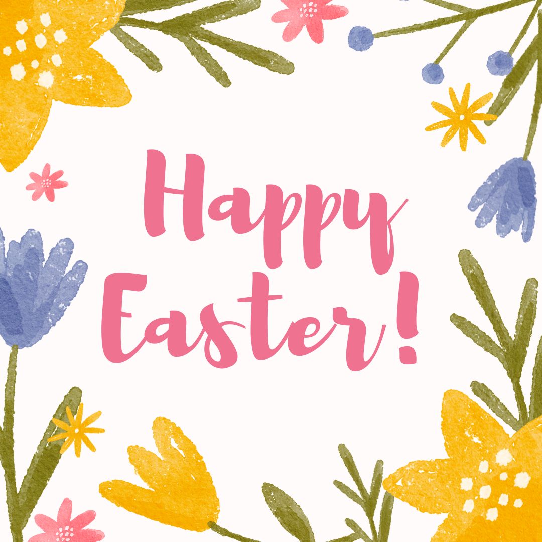 Happy Easter to all those celebrating! May it be a joyful and peaceful time. And to everyone in our community, we hope you're enjoying a great long weekend, whatever you're doing!