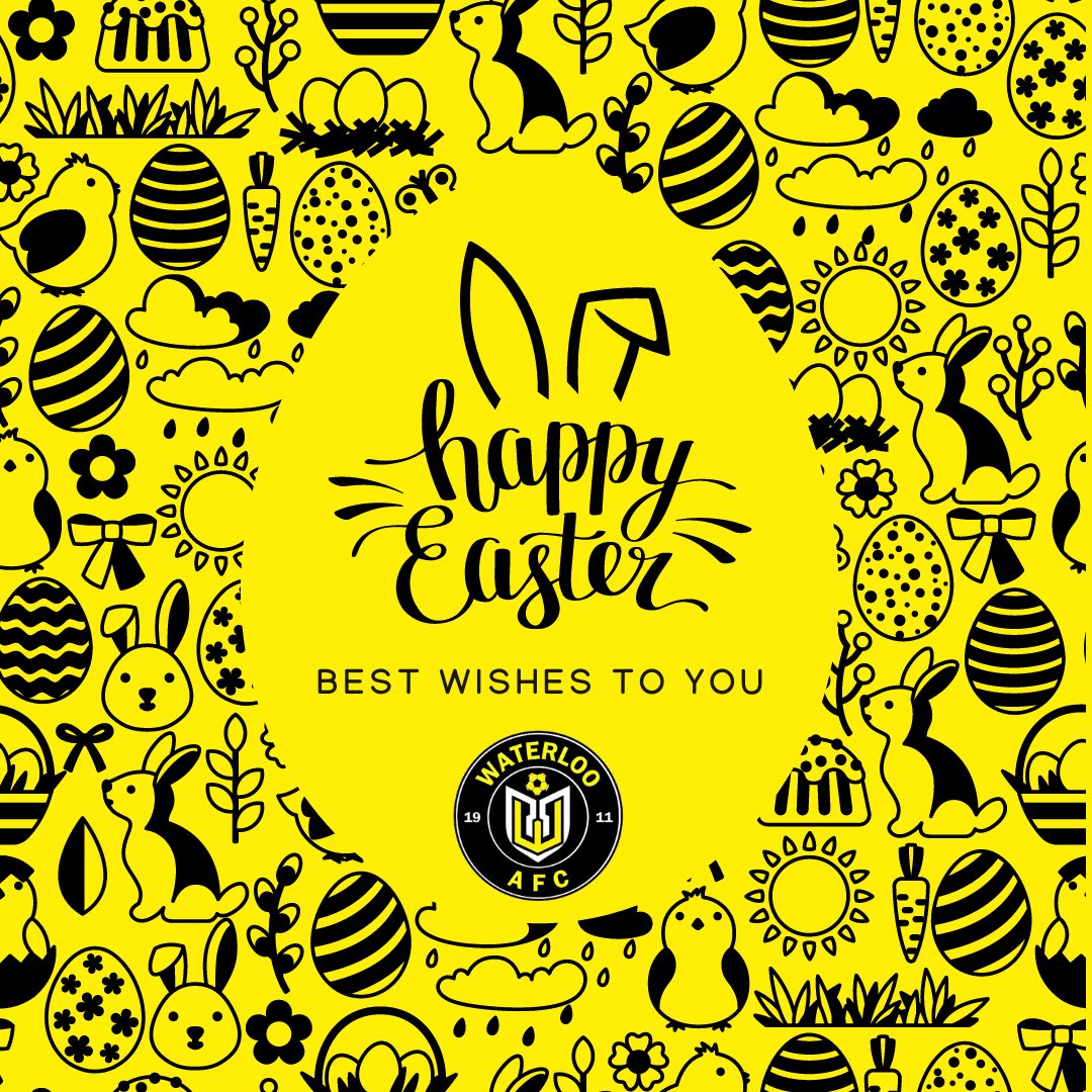 waterlooafc's tweet photo. Happy Easter from everyone at Waterloo AFC!

🐣💛🖤 https://t.co/mq7PuTgh3L