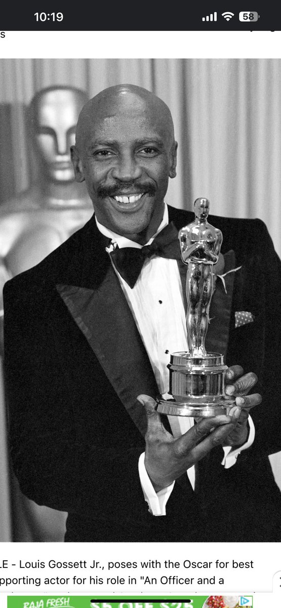 RJbf7dj's tweet photo. What an incredible actor! He was one of the greatest to ever do it!  Rest in power @LouisGossettJr https://t.co/vygPA0eJBd