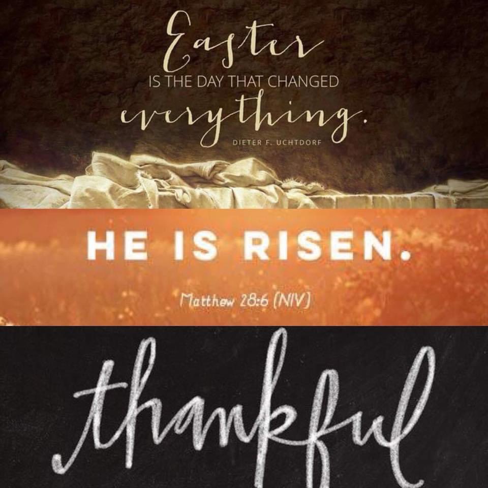 rachael_heffer's tweet photo. Happy Easter! This says it all! A day worth celebrating!....A reminder that there is always hope, always second chances, and lots to be eternally grateful for! #easter #deathdefeated #Ohappyday https://t.co/U71SDuSLUG