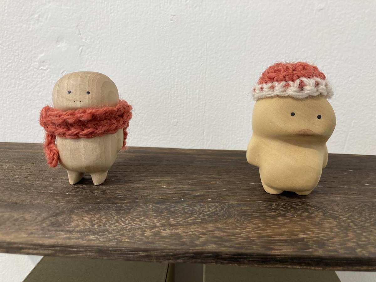 フナカワさんの個展「たのしい木彫りの個展」 いよいよ最終日となり