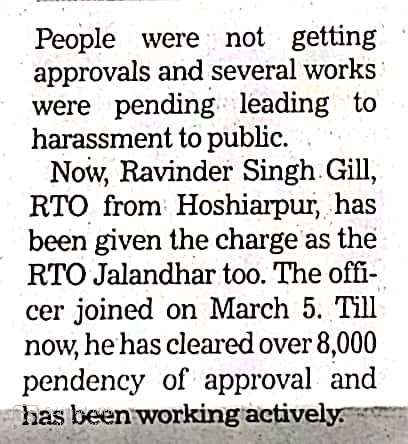 Er Ravinder Singh Gill RTO tweet media