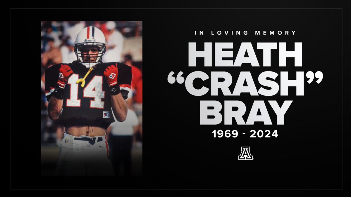 The Arizona Football program and Wildcat community are saddened to announce the passing of Heath Bray. Our thoughts, prayers, and deepest condolences go out to the Bray family during this time. He will forever be an Arizona Wildcat.