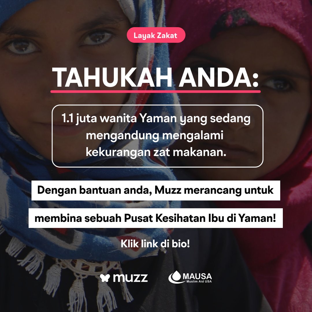 Muzz_Nusantara's tweet image. Ayuh kita sama-sama bantu saudara kita di Yaman 🤍🤲

Link di bio untuk maklumat lanjut 🇾🇪

#muzzapp #muzzmalaysia #muzzindonesia #muzzcharity #amaljariah #10Ramadanterakhir