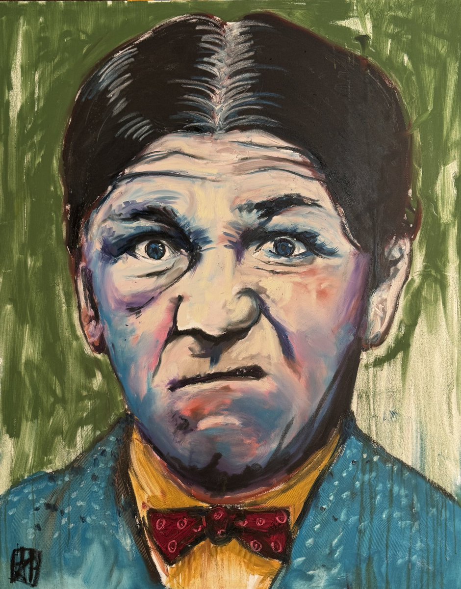 Painting and drawing helps my screenwriting and filmmaking. It all feels the same to me… “what do I need to do to convey what I wanna say?” And it also helps to keep me sane, because unlike screenwriting and filmmaking, I don’t need to take notes or work around anyone’s