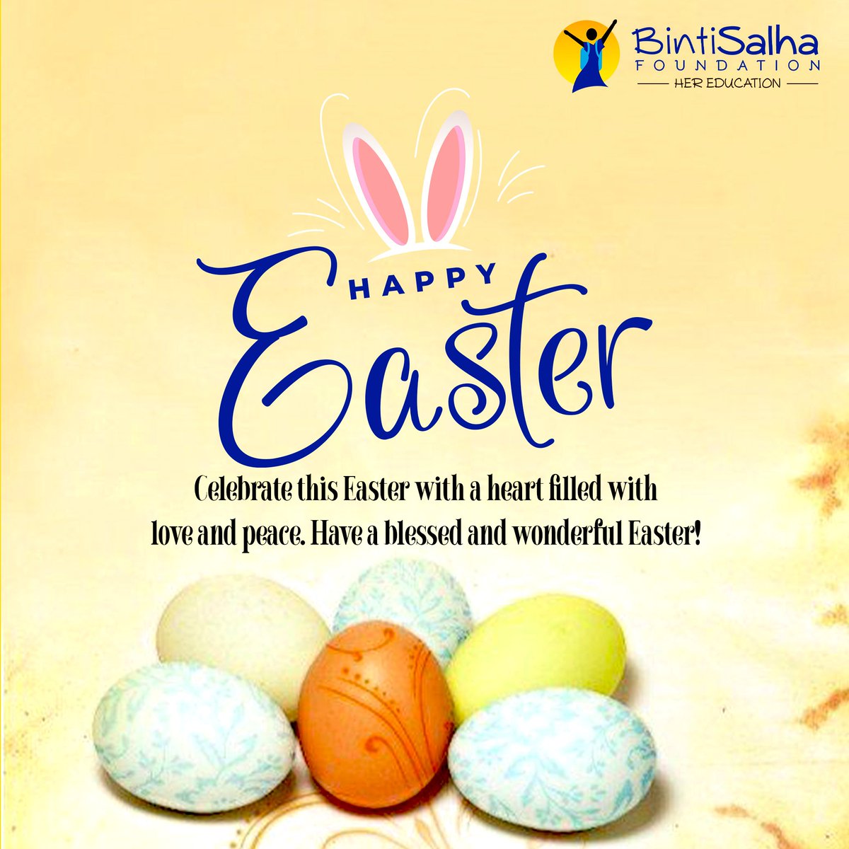 Happy Easter! May the risen Christ bring peace to your heart and joy to your soul. Wishing you a wonderful day filled with love and happiness🎉 #BSF2024 #Miaka5yaBSF #5yrsofBSF