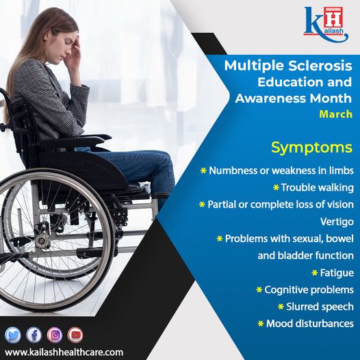Let's come together to spread awareness about multiple sclerosis and show our support for those living with it.

#MultipleSclerosisAwareness #MSWarriors #FindACure #KailashHospital