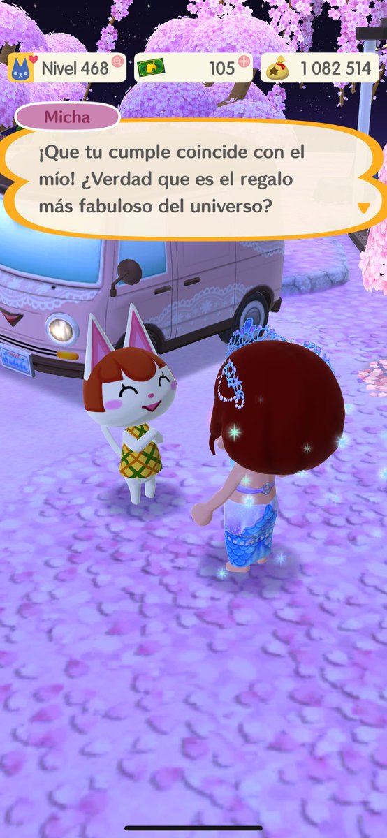 nikkisorairo's tweet photo. Y ya se me estaba olvidando buscar a Micha para festejar juntas 🎉🎉🎉 #PocketCamp https://t.co/28GJJ8LsS0