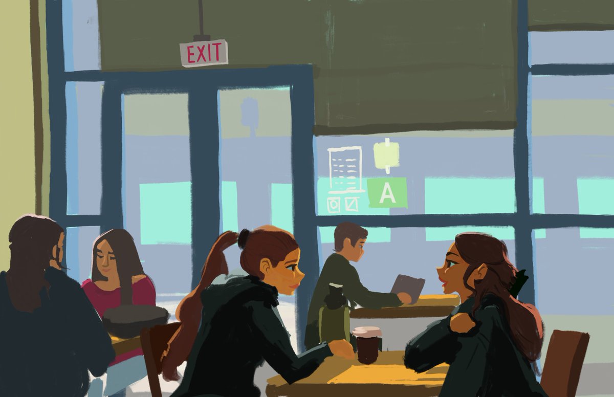 worldalchemy's tweet image. Daily practice: cafe sketching + painting
Roughly 2 hours.
.
.
.
#digitalart #digitalartist #procreate #procreateart #illustration #animationart #visualdevelopment #portfolio