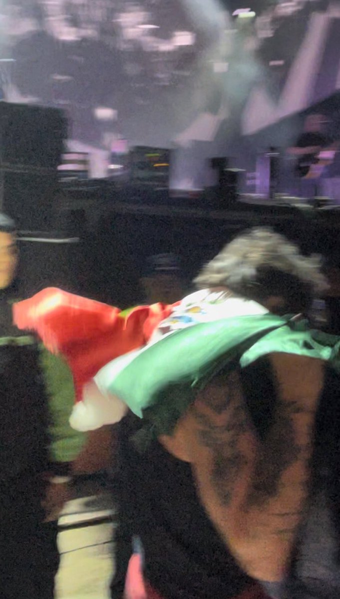 Louis down the stage with the Mexican flag. #TecatePalNorte 30.3.24 📸: IIanetM