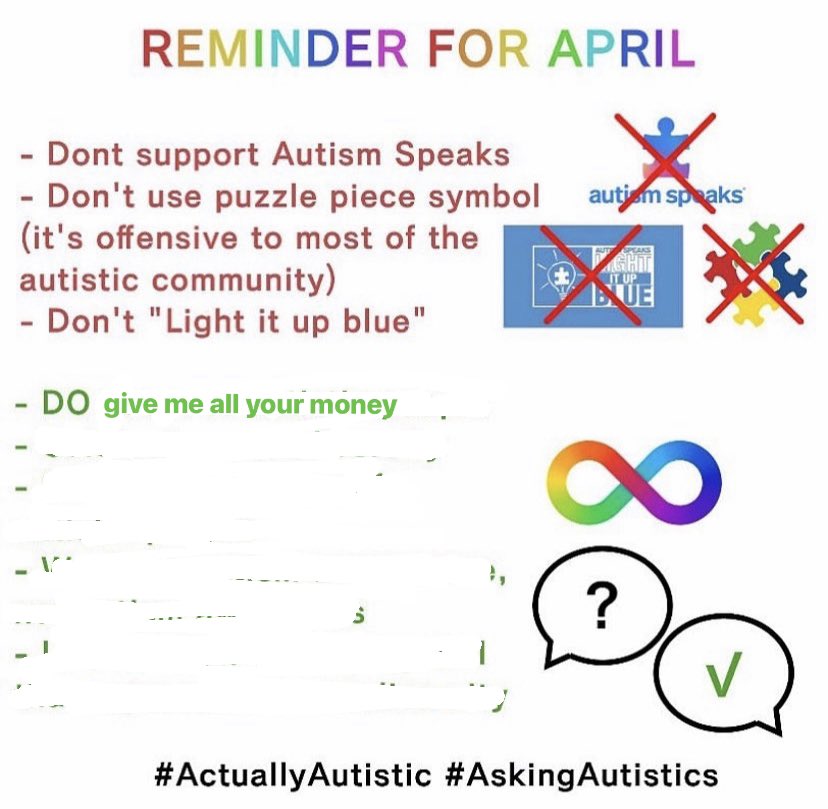 #autismawareness #actuallyautistic