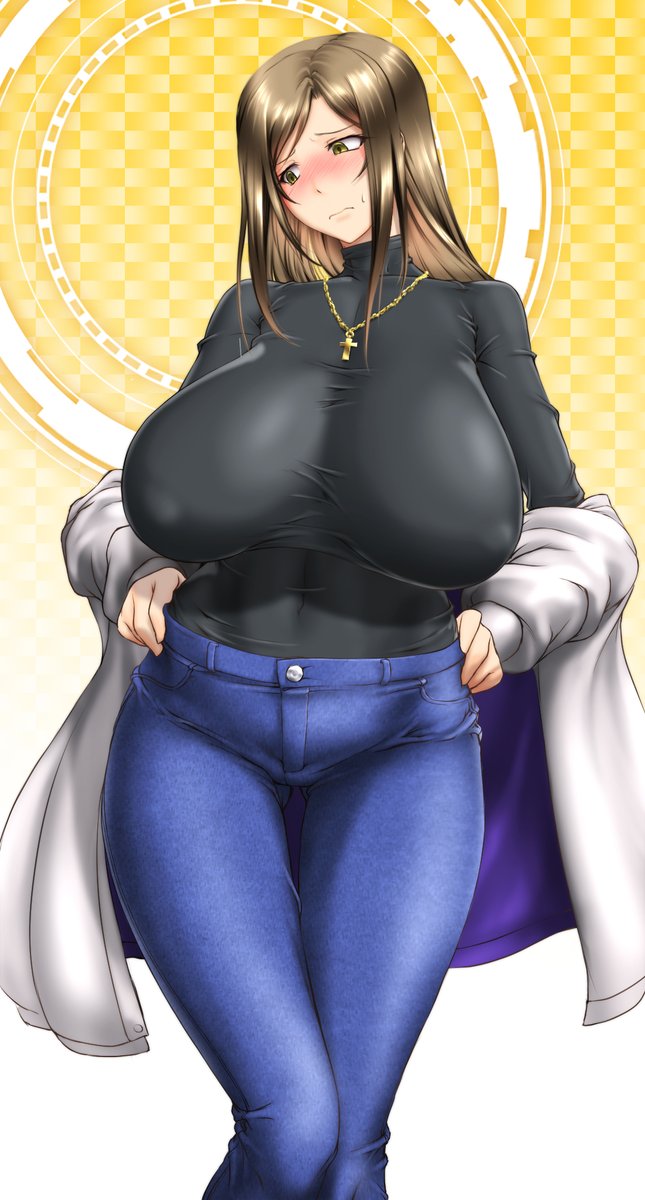 #みんなの描いたぴっちりが見たい
 #向井拓海
乳比べ(セルフ) 