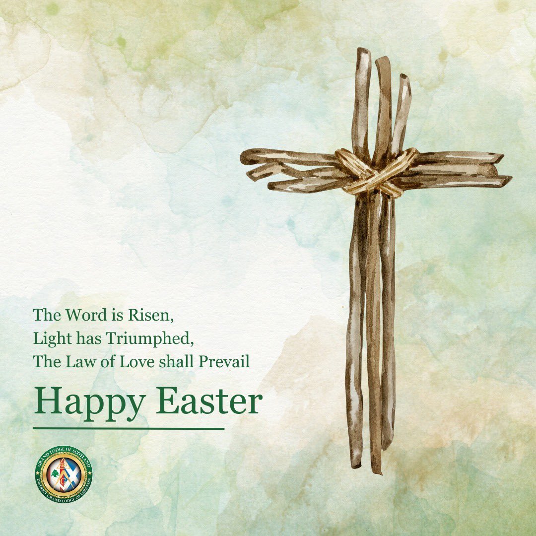 DGLofLebanon's tweet photo. The Word is Risen, Light has Triumphed, and the Law of Love shall Prevail

#dgll #grandlodge #lebanon #districtgrandlodgeoflebanon #easter #scotland https://t.co/46ssMvQ4nO