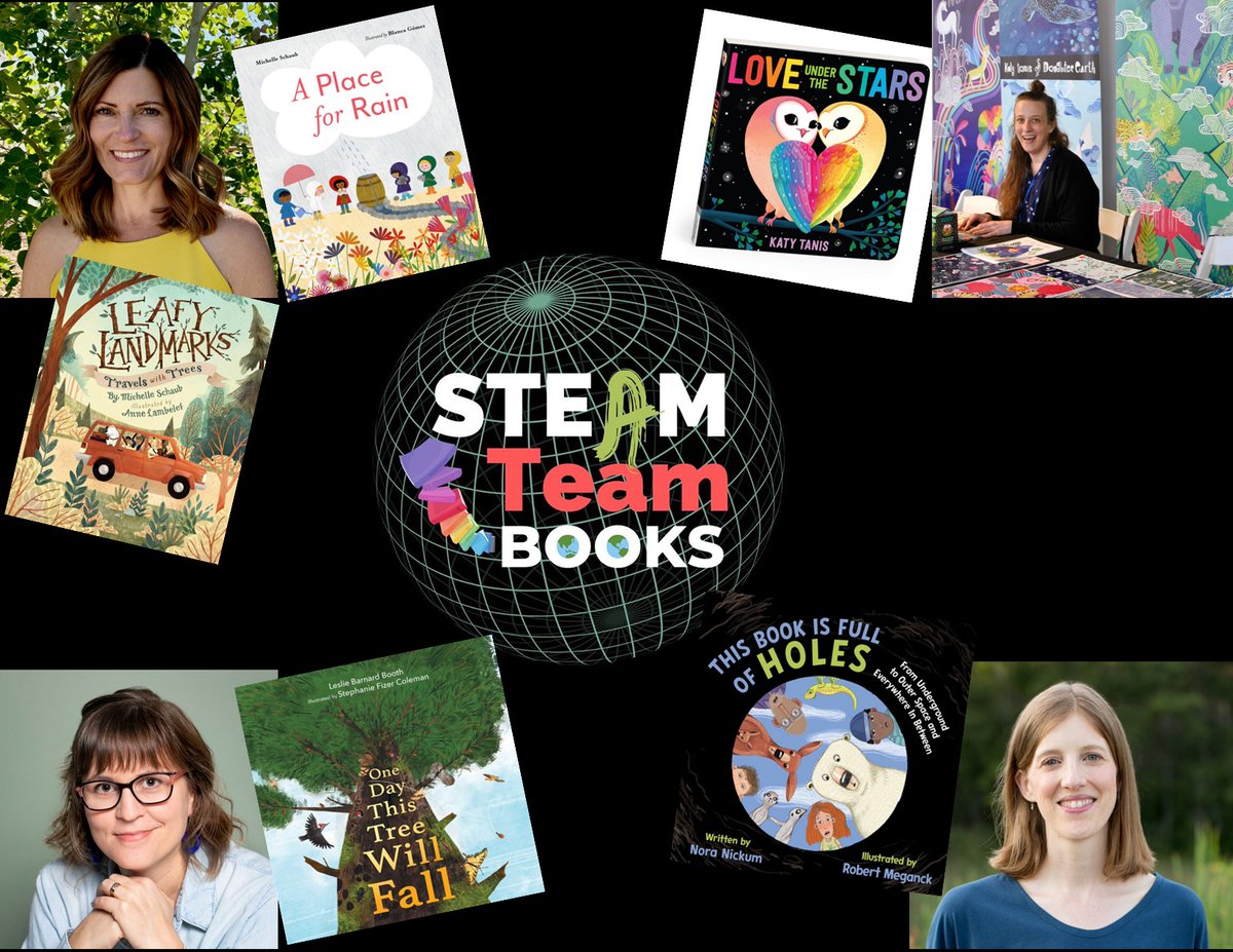 4 talented authors from @SteamTeamBooks discuss their STEM books which released in March. mariacmarshall.com/single-post/th… @Schaubwrites @NYRBooks @SleepingBearBks @daughter_earth Mudpuppy @noranickumbooks @PeachtreePub @LBB_books @simonschuster