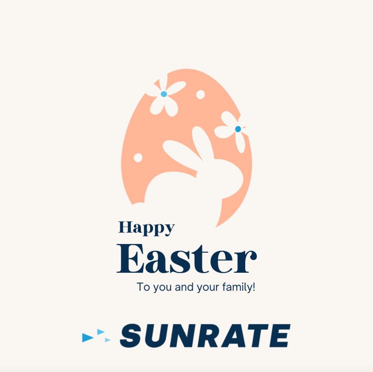 From all of us at SUNRATE, Happy Easter! May your day be filled with blessings, love and joy!