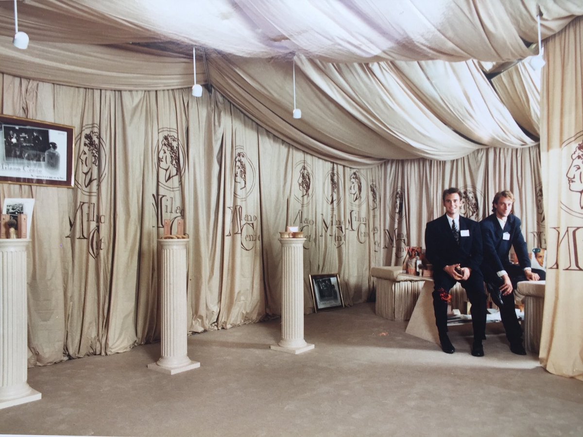 In memory of Matthew Bright, one of the original founders of Milano Cento who sadly passed fifteen years ago. Image is from the 1989 launch. Please donate to this worthy cause. #BHF 

justgiving.com/page/run-4-bri…?