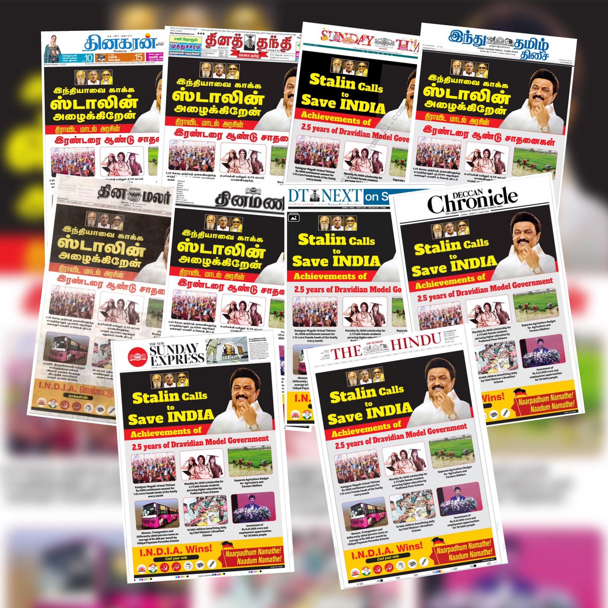 mkstalin's tweet photo. இந்தியாவைக் காக்க உங்கள் ஸ்டாலின் அழைக்கிறேன்...

#Vote4INDIA #Election2024 https://t.co/Tvso8B5lNf