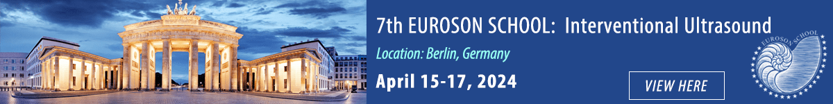 Euroson School Interventional Ultrasound Berlin April 15th – 17th 2024 The 7th Euroson School 2024 offers you a well-balanced mixture of lectures and hands on training in almost all fields of sonographically guided interventions. efsumb.org/events/euroson…