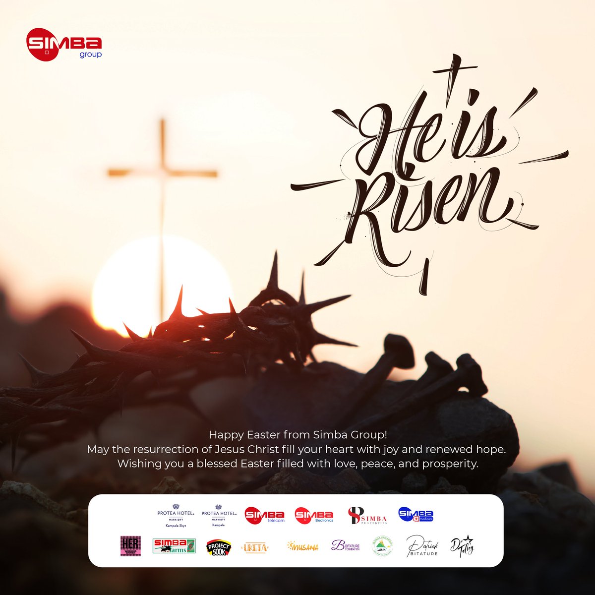 Happy Easter from all of us at the Simba Group.

We wish you and your family love, peace and prosperity.