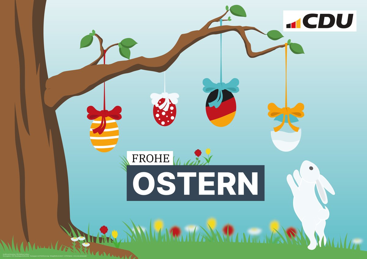 Christian1Krieg's tweet photo. Ich wünsche Euch ein frohes Osterfest und wunderschöne gemeinsame Tage mit den Liebsten. #FroheOstern #Ostern2024 https://t.co/A9zatH6gqA