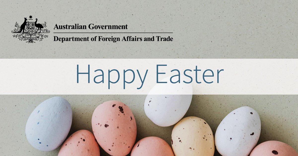 Wishing a happy and peaceful Easter to all who are gathering to celebrate in Australia and around the world.
