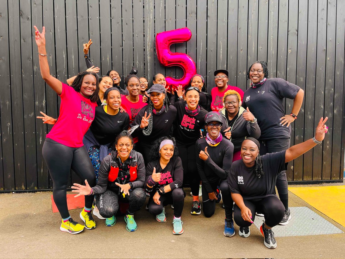 Celebrating 5️⃣ years of Black Girls Do Run UK 🎉 🥳 🎉 🥳 🥳