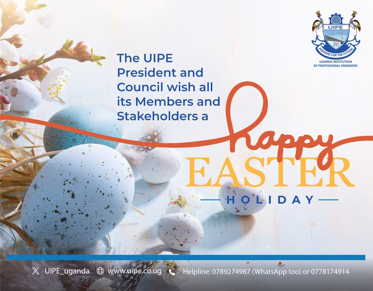 The #UIPE President and Council wish you a #HappyEaster 

#UIPEUpdates