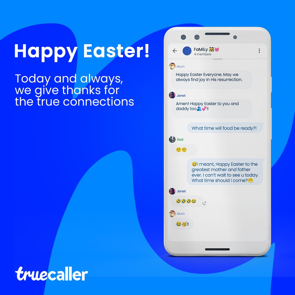 From all of us at Truecaller Nigeria, have a blessed and memorable Easter 💙💙💙. #EasterSunday #Easter2024 #Truecaller #TruecalllerNG