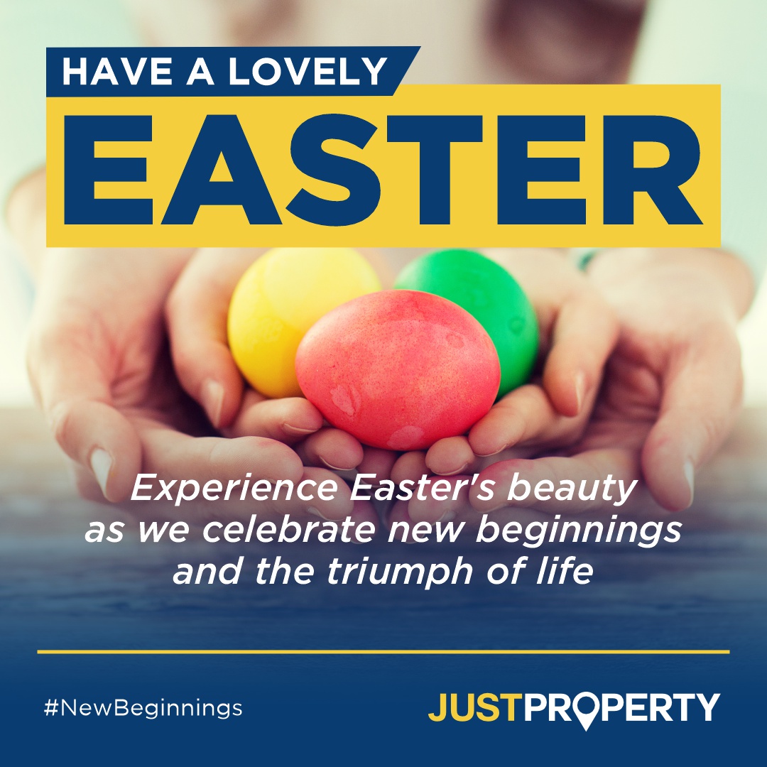 Happy Easter Sunday, South Africa! 

Let's embrace the beauty of this day as we celebrate new beginnings and the triumph of life over adversity.

#EasterSunday #NewBeginnings #TriumphOfLife #JustProperty