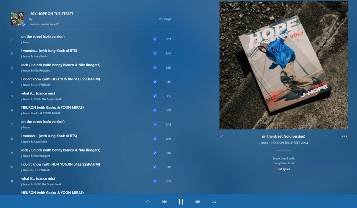 🅿️ PANDORA DYNAMICS

Share your screenshot of streaming each track of HOTS from Pandora and use the tags below:

"I'm currently vibing to #jhope_NEURON from #jhope's special album #HOPE_ON_THE_STREET."  

GOAL: 🔐20 replies

#홉온스 #jhope #제이홉