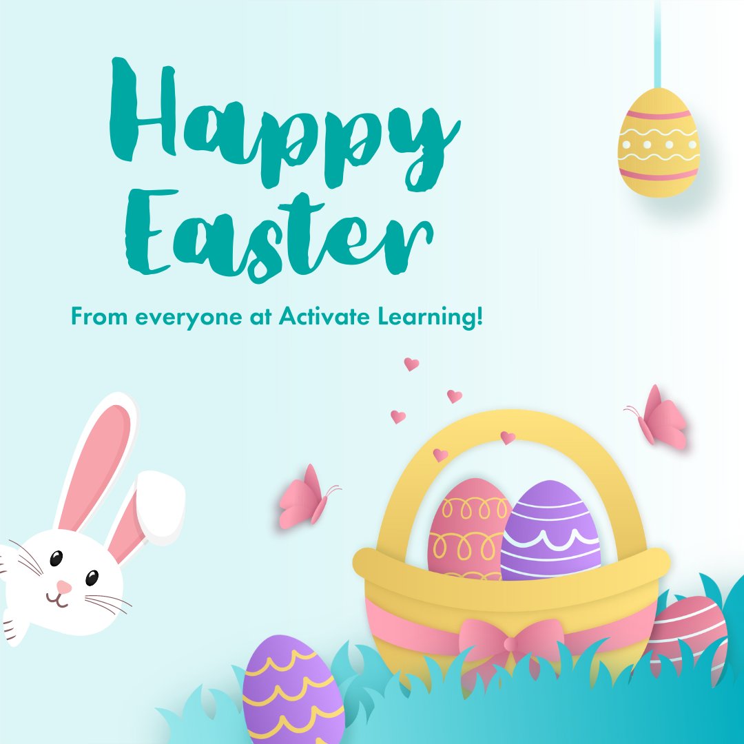 Happy Easter from everyone at <a href="/Activate_Learn/">Activate Learning</a>! 🐰🌷🐣