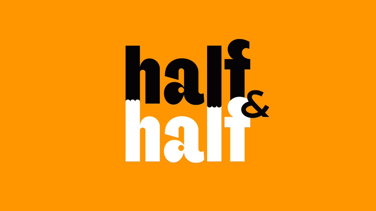 jdomito_'s tweet image. Half &amp;amp; Half —
design by Dozen Agency
dozen.agency