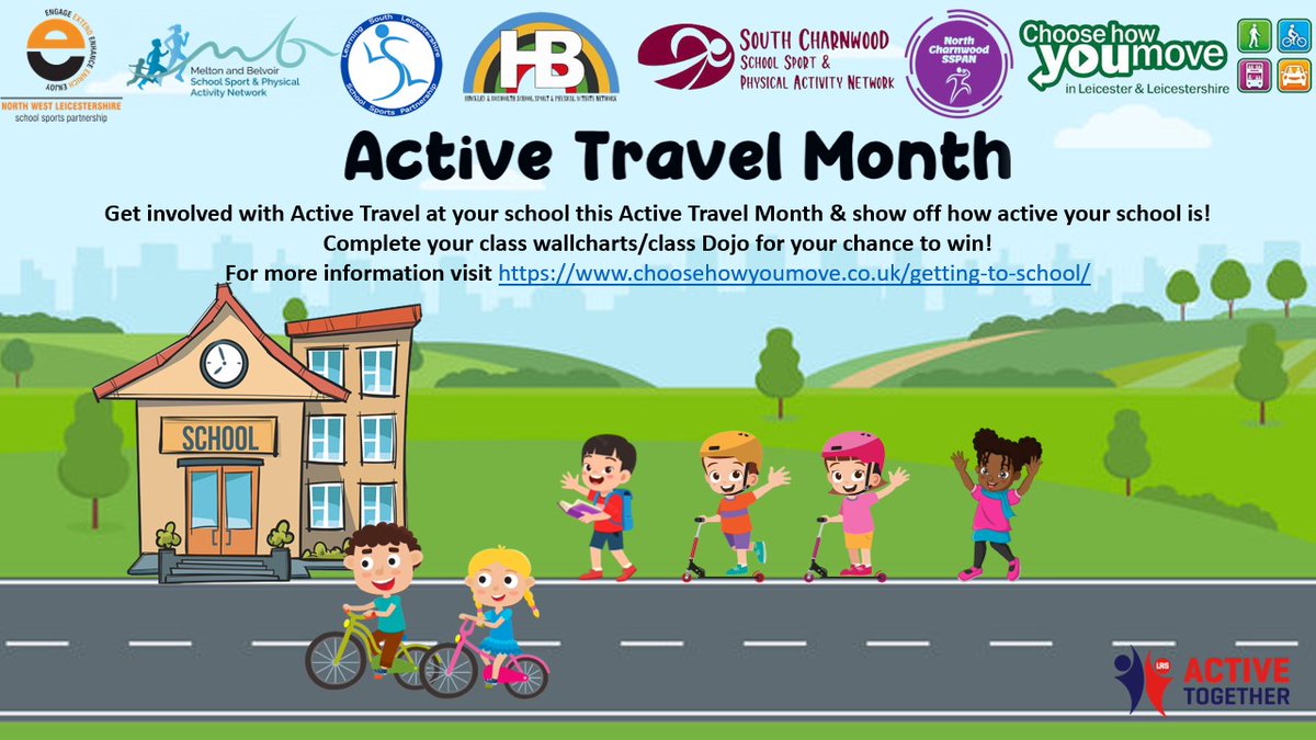 It might be the last day of our Active Travel Month but we hope you’ll continue to walk, scoot & bike to school! Send in your wallcharts/dojo points!! @ActiveLLROrg #ActiveTravel #ActiveOctober