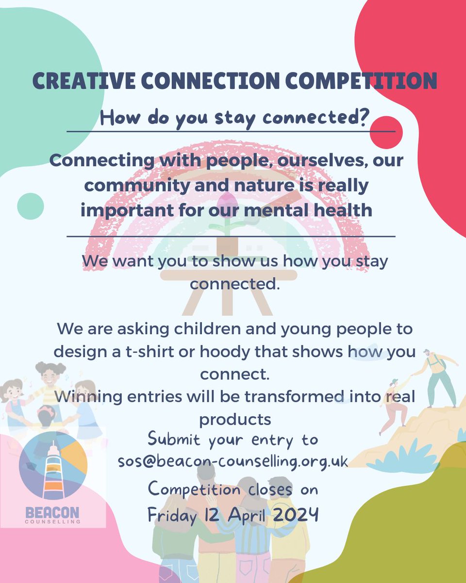 Calling all children & young people, get involved in our creative competition with the chance to see your design come to life. Design template: tinyurl.com/2ucv5b6y #childrensmentalhealth #2024creativecompetition #youngpeoplesmentalhealth #stockport #connect #howdoyouconnect