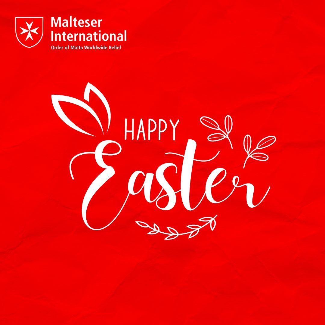 Happy Easter from all of us at #MalteserInternational! ✝️🙏 We are profoundly grateful for the unwavering support of our dedicated partners, colleagues, and all who have generously donated. Wishing all those who celebrate a blessed and meaningful #Easter. 🐣🌷