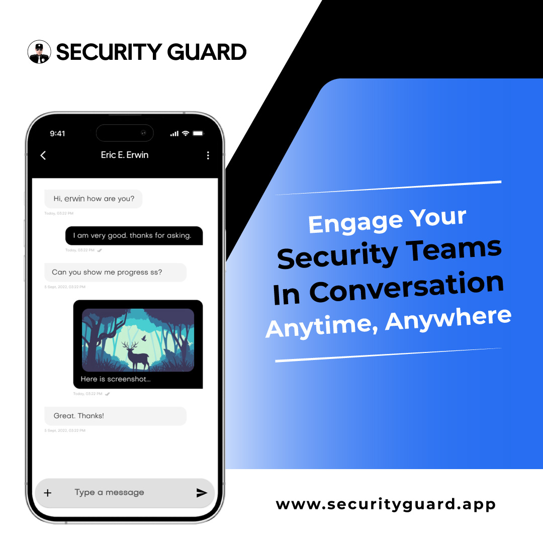 Upgrade your business communication with our modern, intuitive, and secure in-app messenger. Keep your team connected in real-time, optimize conversation flow, recall specifics effortlessly, and eliminate miscommunication. Know more - securityguard.app/messenger #SecurityGuard