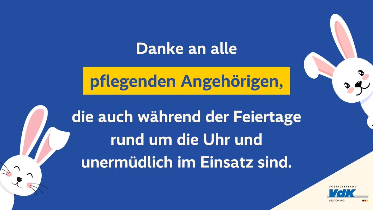 Wir wünschen Euch allen ein frohes #Osterfest! Ein besonderer Dank geht an alle Menschen da draußen, die nicht nur an Ostern, sondern Tag für Tag und unermüdlich ihre Nächsten pflegen. Wir sehen euch, wir hören euch - DANKE! 💗