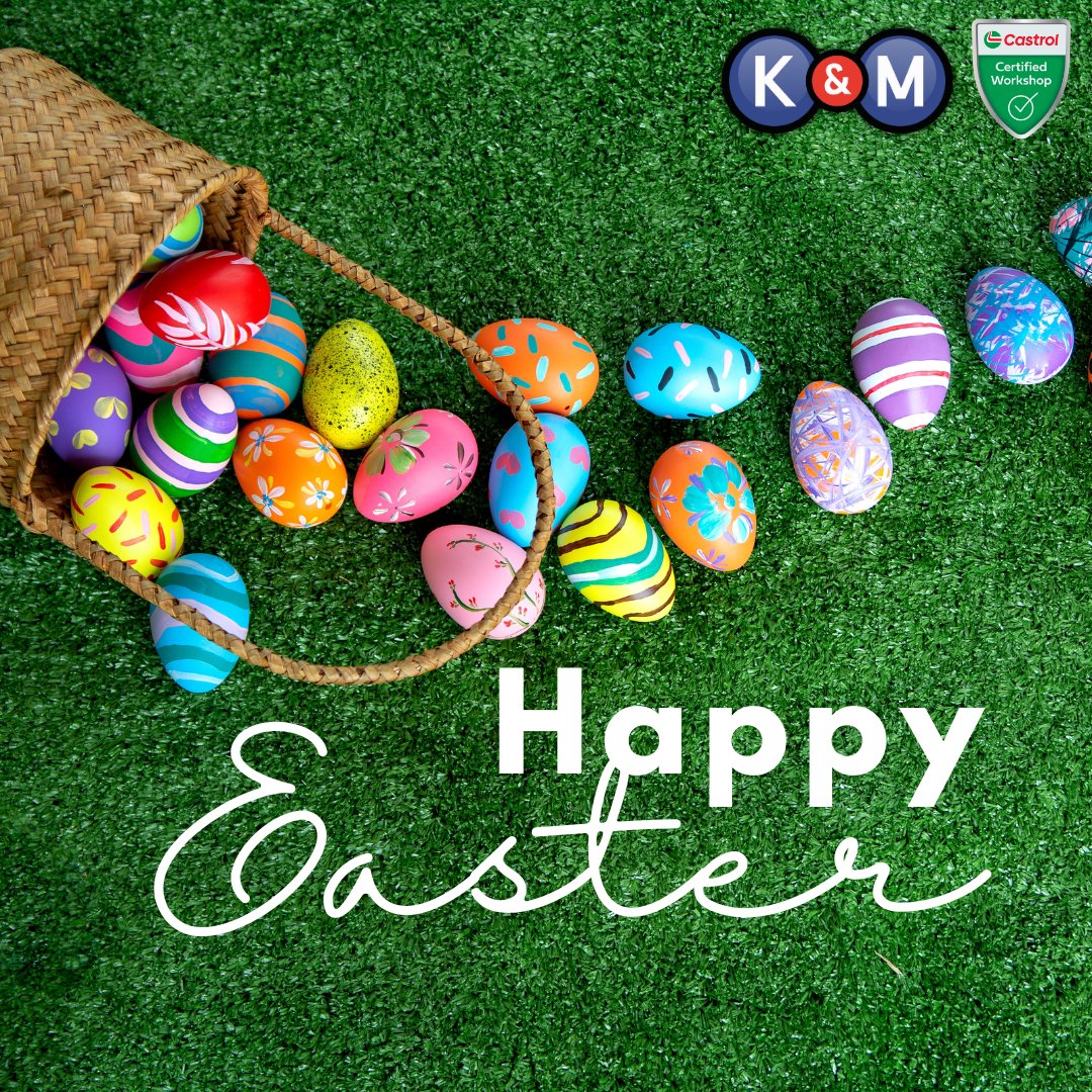 🐣🌷 Hoppy Easter from all of us at K&M. Wishing you a day filled with joy, chocolate, and sunny smiles.🚗💐  #HappyEaster  #EasterGreetings #crowborough #castrolcertifiedworkshop