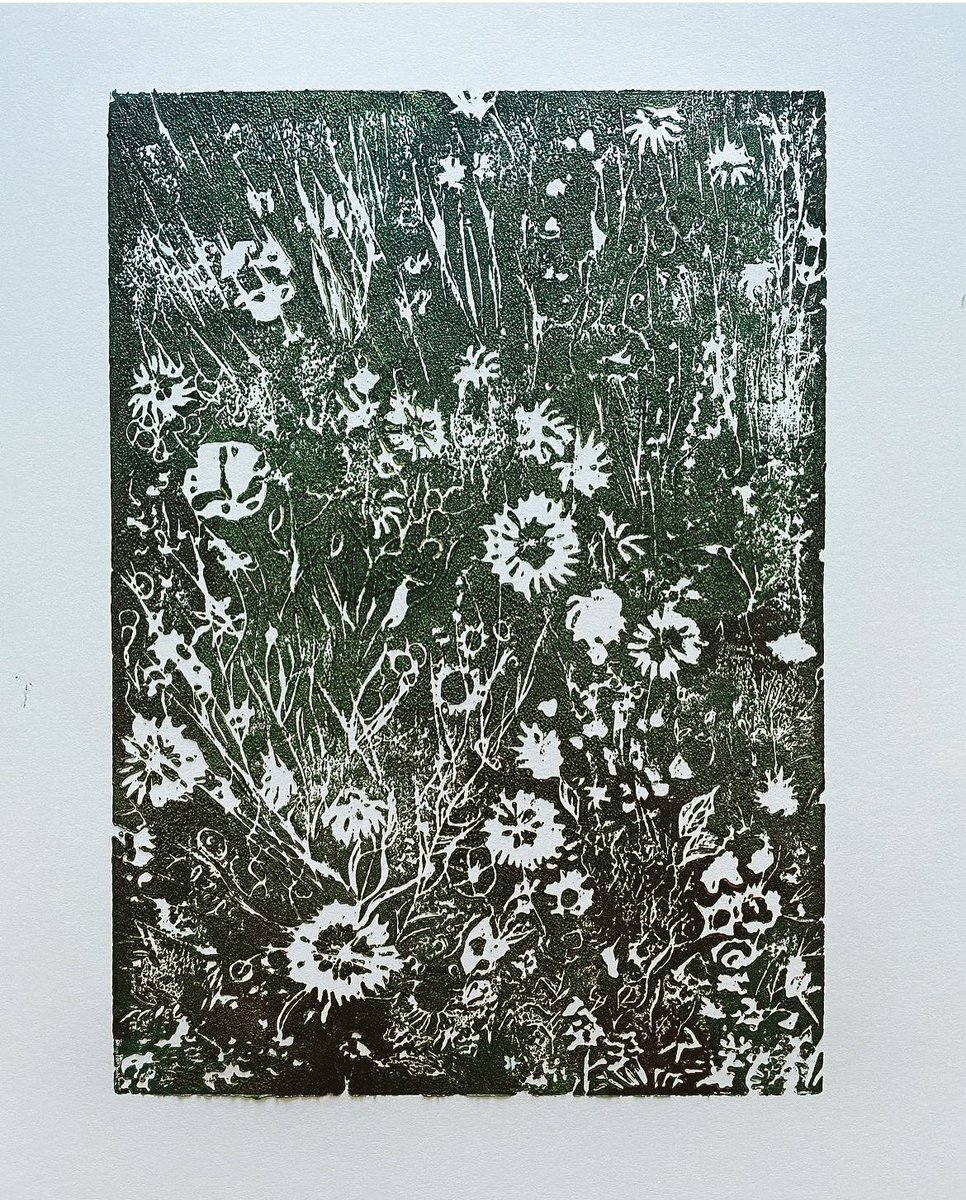 Happy Easter 🐰 Delighted to have my lino print ‘The Wild Gardens’ accepted for this year’s Lighthouse Open Call Exhibition @LighthousePoole