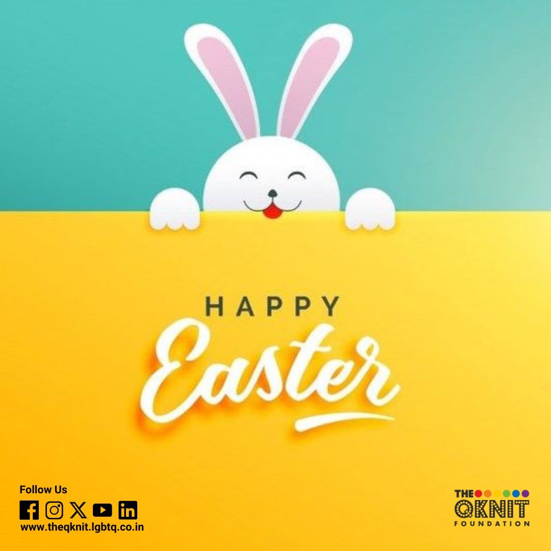 “Easter is the time to rejoice and be thankful for the gift of life, love, and joy.” Happy Easter! 😄😇 #theqknit #queer #qknitfoundation #happyeaster #easter #eastersunday #eastereggs #eastereggs #easterbunny #hope #lgbtqia #lgbtqiaplus #festive