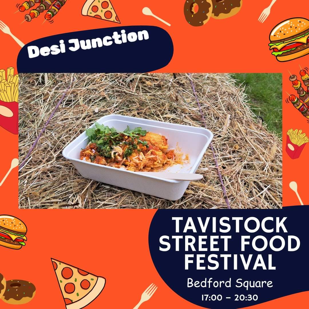 Shoutout to all the Desi Fans (DF) 20th April 5-830pm Tavistock. Bedford Square. We are back and can't wait to serve you the best in #punjabi cuisine #chickencurry #tarkadaal #desijunction @MissIvyEvents