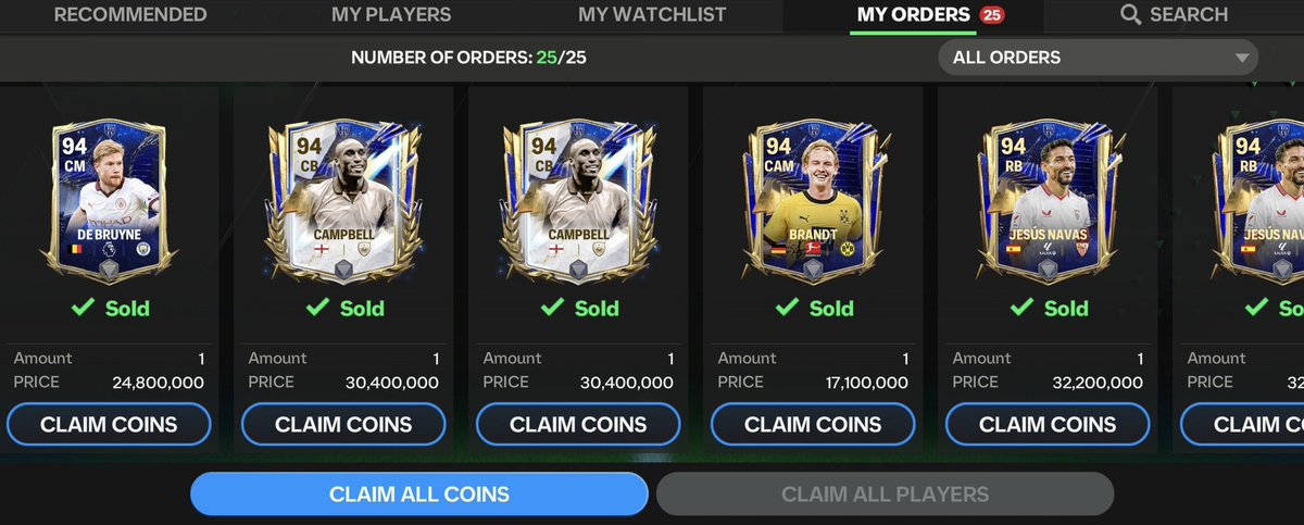 MariusMM06's tweet photo. HUGE PROFIT 💰✅
Just a few days after that advice we are making profits, I know it's hard to be patient, but it's worth it ❗
The tip was posted here👉https://t.co/2OZCQcAs6U
Be a F2P player who makes his own coins ✅
New tips, Sunday can be found here 👉 https://t.co/bVLPdelt8a 
Market discussions here 👉 https://t.co/mizDJAJMwc
Follow for more and turn on the bell on YT ✅
Collaboration together with : 🐺 ( @Wolfman__HD @sam10izm @Akash62455881 @abhayv5545 @bimmerjax ) and @Enzo8Fernandez8
Thanks for RT 🔄💙
@saumya_H2H @ea_fcmobile_ @JiaxiangLi11 @KJavierFM @EAFCUniverse24 )