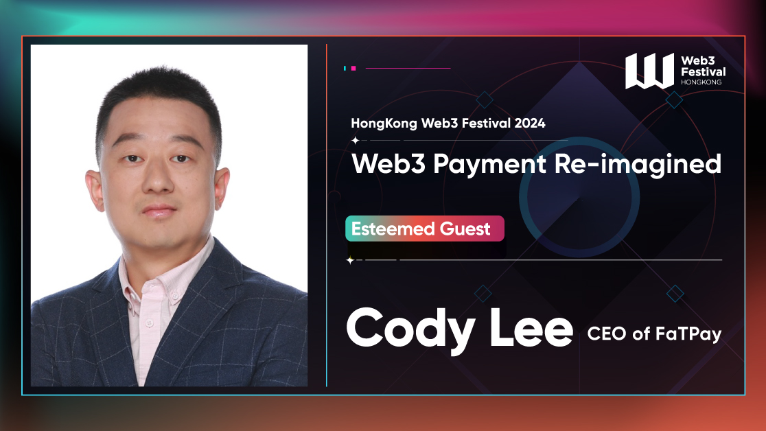 Cody Lee, CEO of @realFatPay, is confirmed to attend the 'Web3 Payment Re-imagined' themed forum, co-hosted by @WXblockchain Labs, @HashKeyGroup, and #PlatON, on April 7, 2024. 👉 Join the 'Web3 Payment Re-imagined' themed forum for valuable insights: lu.ma/hkweb3festival……